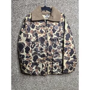 Vintage The Floater by Mustang duck camo buoyancy jacket outdoor size M